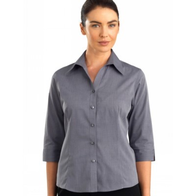 Chambray Womens Business Shirt (160GP_JKEV) Chambray Womens Business Shirt