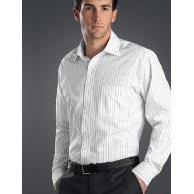 Classic Stripe Mens Business Shirt (208GR_JKEV) Classic Stripe Mens Business Shirt