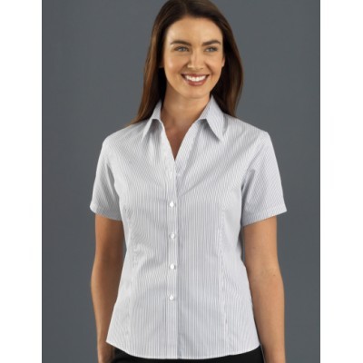Herringbone Stripe Womens Business Shirt (367ST_JKEV) Herringbone Stripe Womens Business Shirt