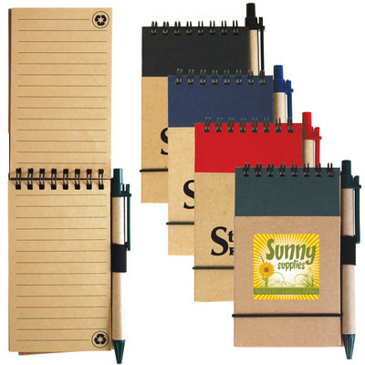 Tradie Cardboard Notebook with Pen 