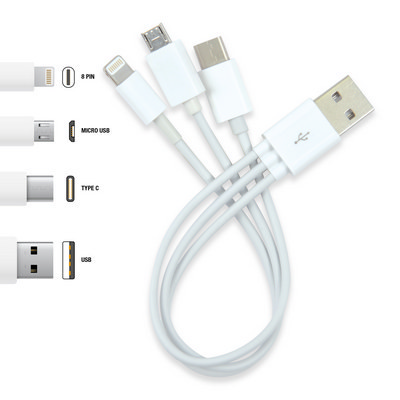 3 in 1 Combo USB Cable - Mi