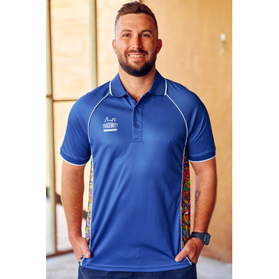 Unisex RPET Bonza Blue Polo