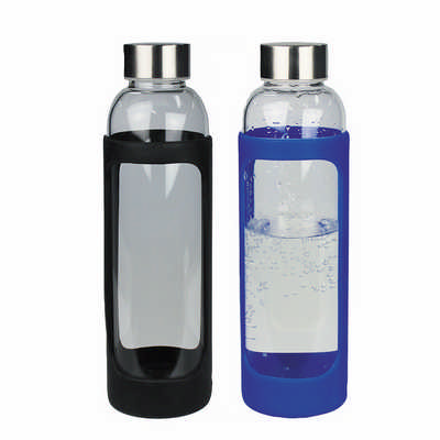 Glass Bottle with Silicone 