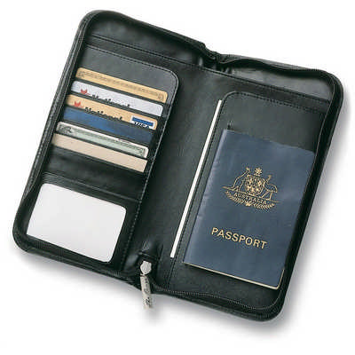 Leather Travel Wallet (9018_NOTT) Leather Travel Wallet