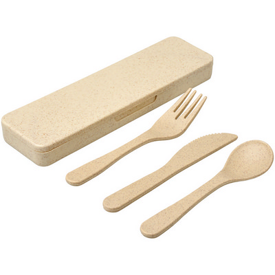 Bamboo Fiber Cutlery Set - BG (112996_RNG_DEC)
