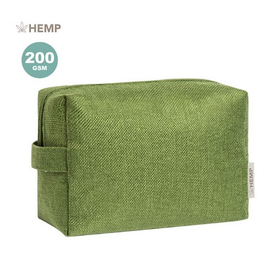 Beauty/Cosmetics/Toiletries bag RUPERT 100% HEMP FABRIC - Eco Friendly 