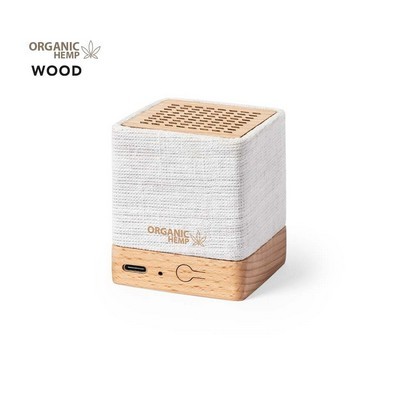 SPEAKER bluetooth made from organic hemp and wood DORKIN