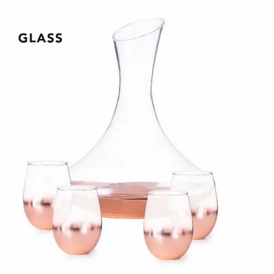 Wine decanter and glass set