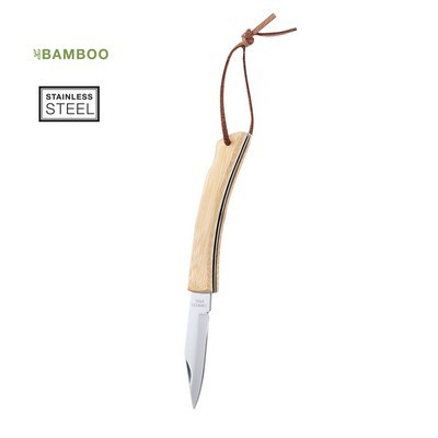 Pocket Knife with bamboo handle sultan