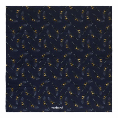 Cacharel Silk scarf Victoire Navy (CFL836N_ORSO)