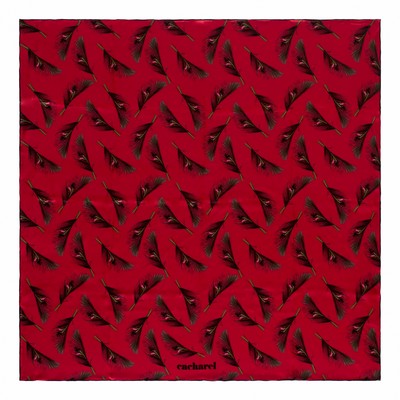 Cacharel Silk scarf Victoire Cherry (CFL836P_ORSO)