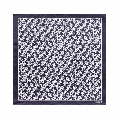 Silk scarf Hirondelle Navy