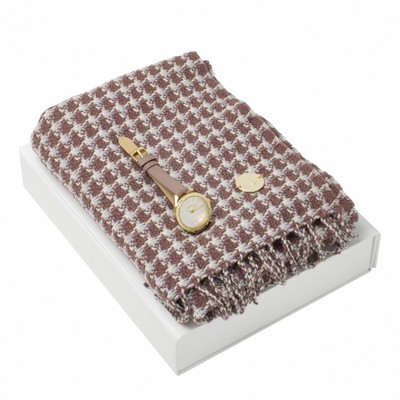 Set Cacharel Taupe (watch & scarve)