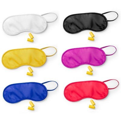 Travel eye mask and ear plugs set 