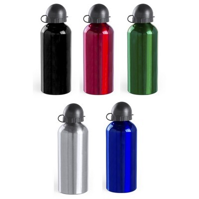 Drink bottle 650ml Aluminium screw on cap and lid