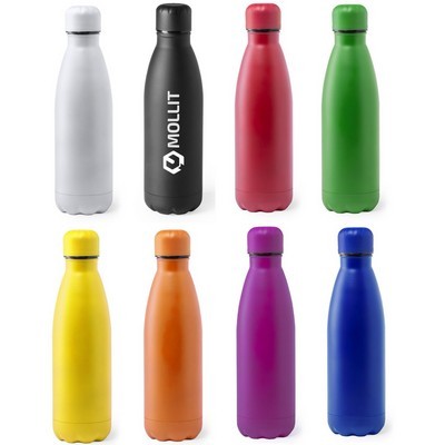 Drink bottle 790ml Stainless steel single wall MATT COLOURS