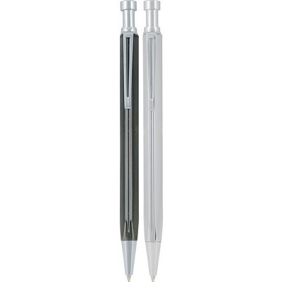 Metal pen push button in triangular shape Optic 