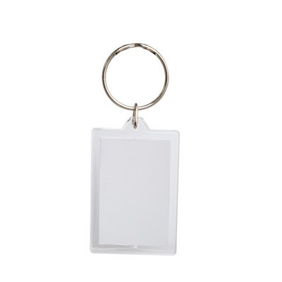 Plastic insert keyring