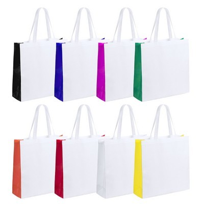 Tote Bag non woven -LOCAL stock blue- white Decal