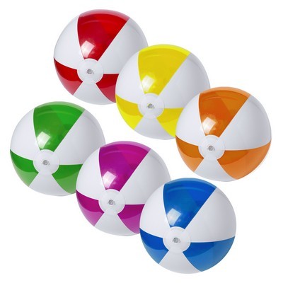 Beach Ball Inflatable Deflated Size: 37 cm. Inflated Size: 28 cm Zeusty