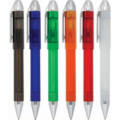 Plastic pen translucent parker style refill Coral 