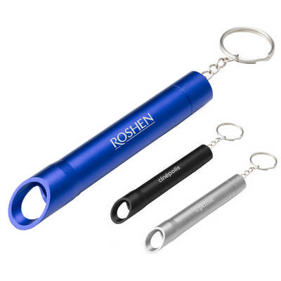 Pop Light Bottle Opener Keychain