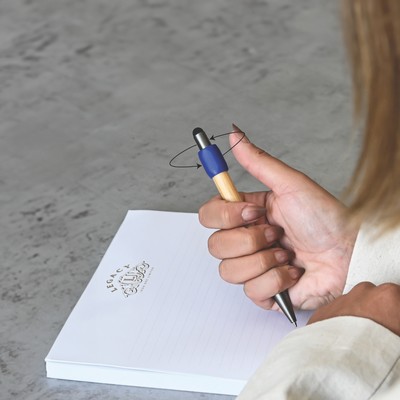 Harley Bamboo Spinner Pen