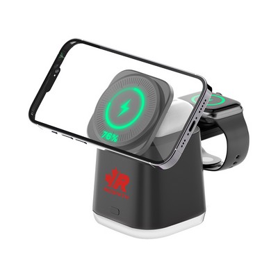 Lamar 4n1 15W Magnetic Wireless Charger with 18W (QC3.0) Adaptor