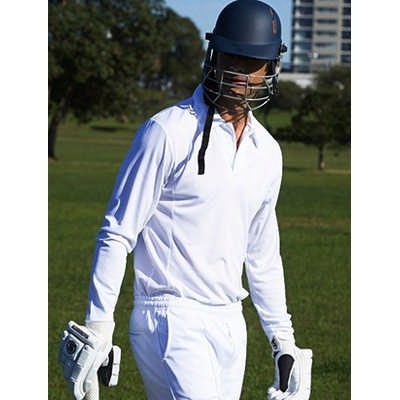 Unisex Adults Long Sleeve Cricket Polo
