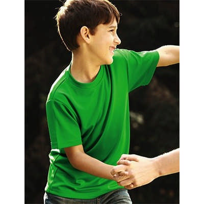 Kids Plain Breezeway Micromesh Tee Shirt