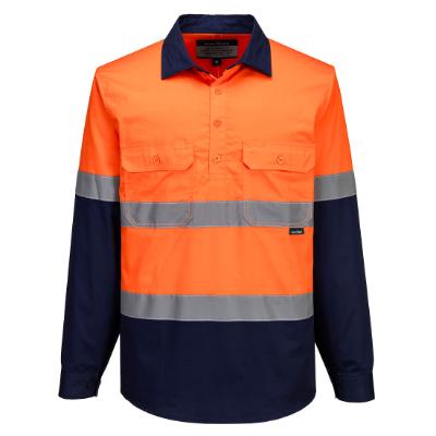 Hi-Vis Contrast Closed Front Shirt L/S • by Runsmart