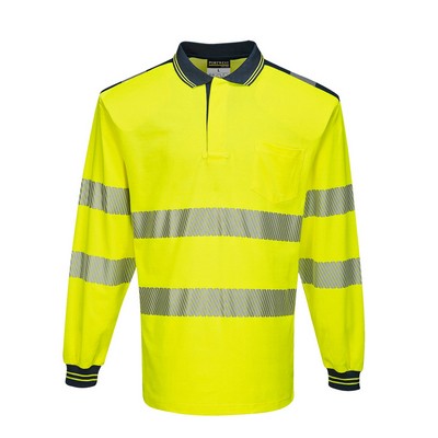 PW3 Hi-Vis Polo Shirt L/S • by Runsmart