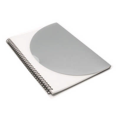 Curve Notepad - Large - Silver (J0704_PREMIER) Curve Notepad - Large - Silver