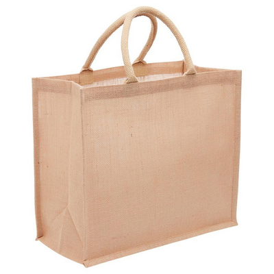 Large Eco Jute Tote - Natural