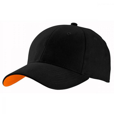 Contrast Cap - Black,Orange