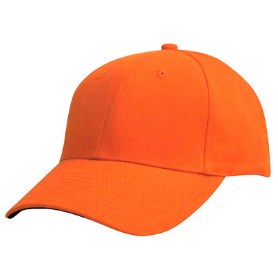 Heavy Brushed Cotton Cap - Orange