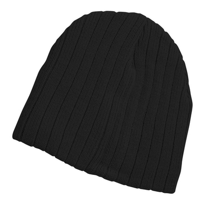 Cable Knit Beanie - Black