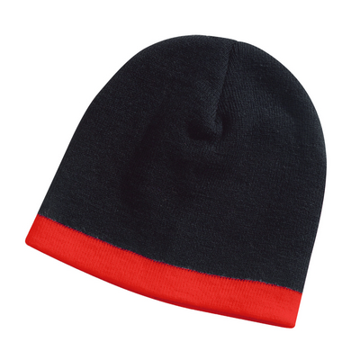 Skull Beanie - Black,Red