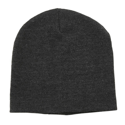 Heathered Skull Beanie - Black