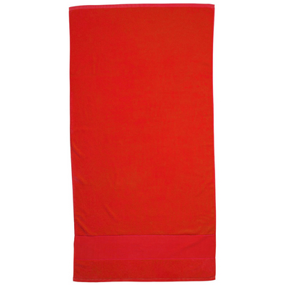 Terry Velour Towel - Red