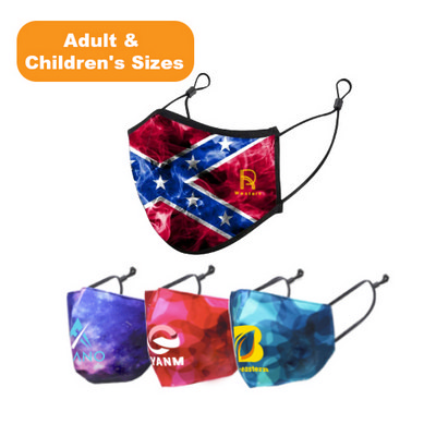 3 Ply Digital Print Reusable Face Mask - Adult & Children's Sizes