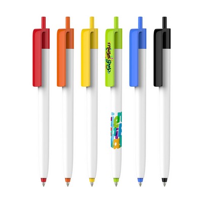Push Button Pen - Creamy White Barrel