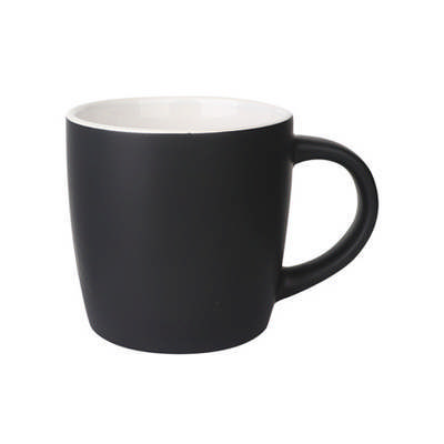 330ml Boston Ceramic MugMatte Black with White (PCCM60A_PC) 330ml Boston Ceramic MugMatte Black with White