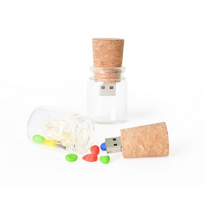 Wish Bottle Flash Drive - (printed with 1 colour(s)) PCU884_PC