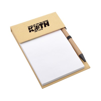 Desk Memo Pad With Pen - (printed with 1 colour(s)) PXS1239_PC