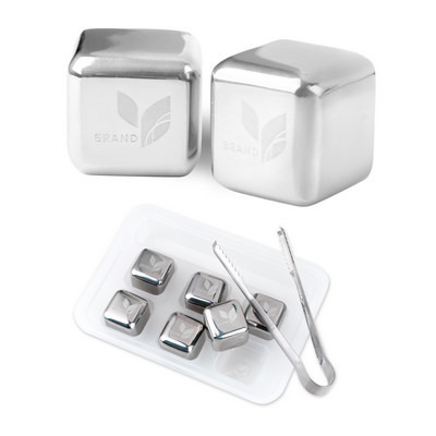 Stainless Steel Ice Cube Set (6pcs)