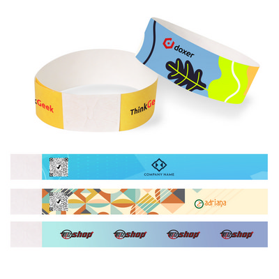 25mm Width Disposable Full Colour Tyvek Wristband