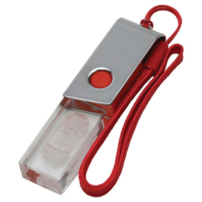 3D Crystal Swivel Flash Drive 16GB (AR328-16GB_PROMOITS) 3D Crystal Swivel Flash Drive 16GB