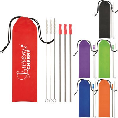 3- Pack Stainless Steel Straw Kit (PH5211_blk_PS)