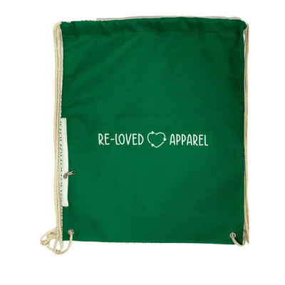 Re-Loved Apparel - Byron GOTS Organic Cotton Drawstring Backpack Small